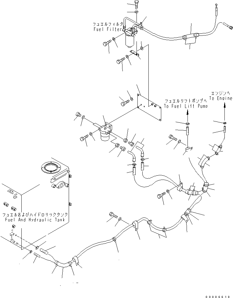 Шланг 07288-00822 KOMATSU