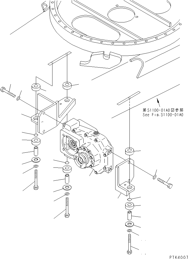Проставка 20E-47-K1270 KOMATSU