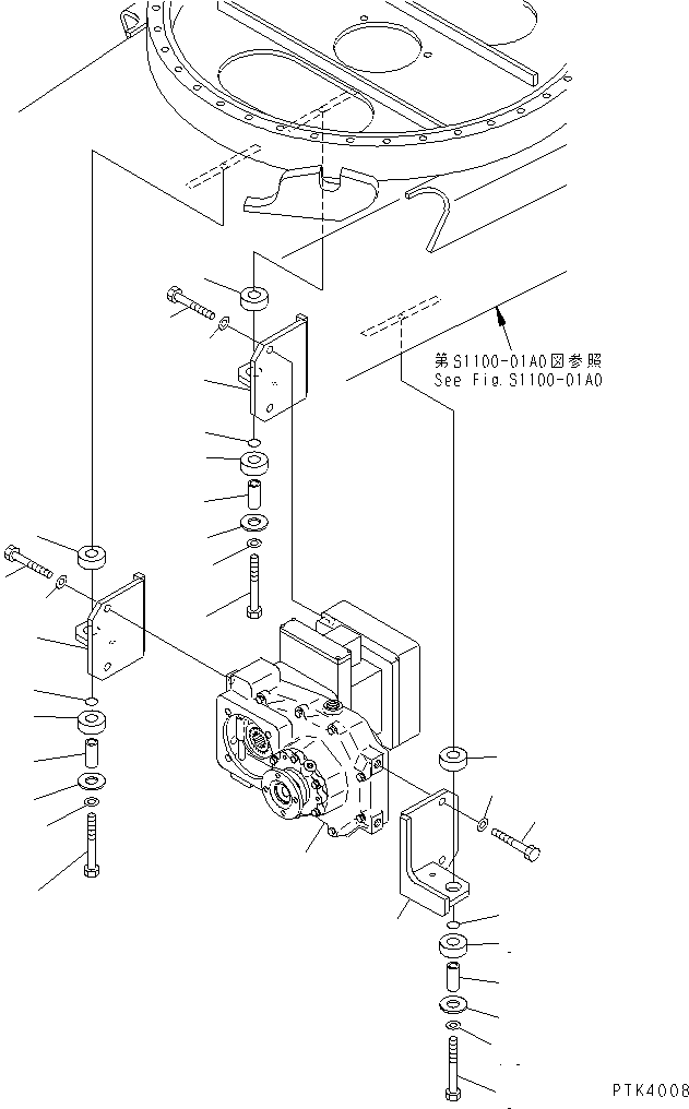 Кронштейн 20G-47-K2170 KOMATSU
