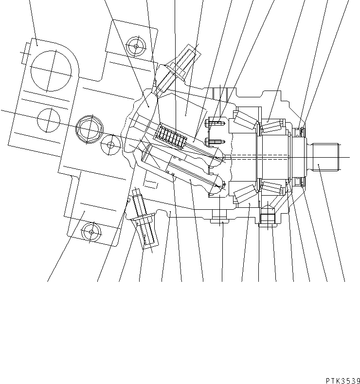 TRAVEL MOTOR ASS'Y,FRONT (FIXED 20 KPH) 20E-60-K2520 KOMATSU