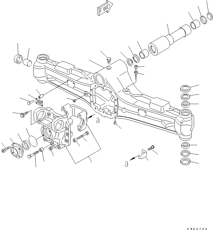 FRONT AXLE ASS'Y 20E-23-K1111 KOMATSU