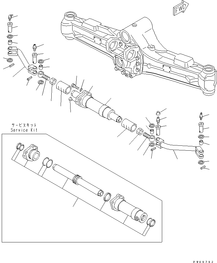 ROD,R.H. 20E-23-K2050 KOMATSU