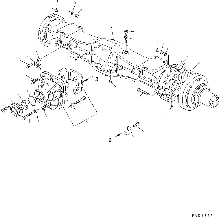 REAR AXLE ASS'Y,REAR 20E-22-K1111 KOMATSU