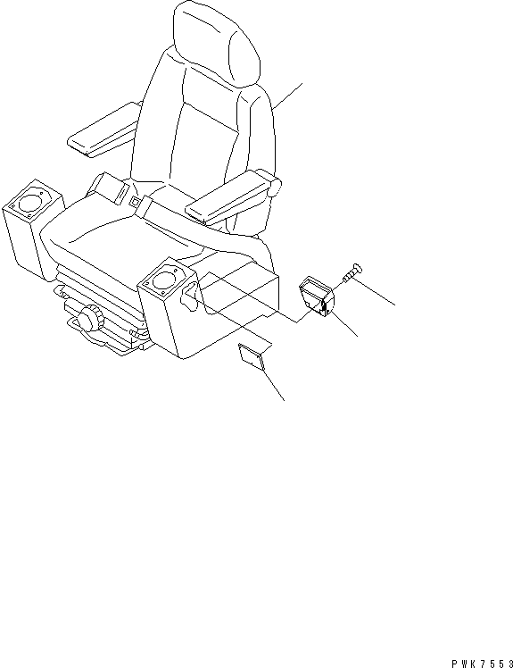 OPERATOR'S SEAT A. 20G-57-K1310 KOMATSU