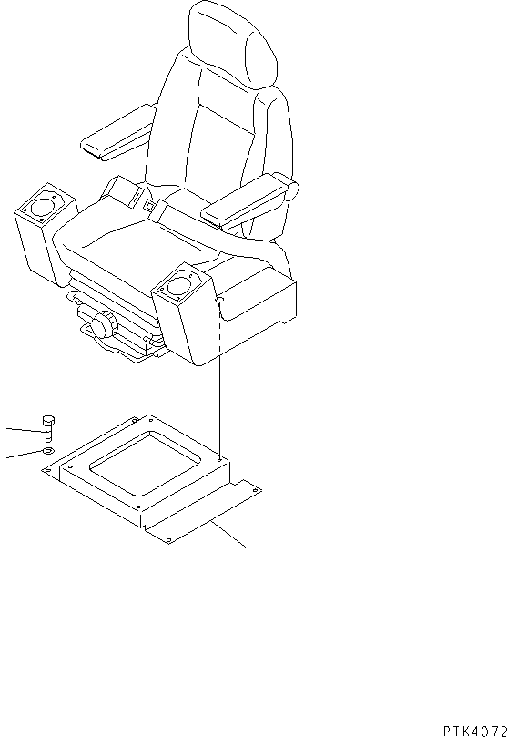 STAND 20G-57-K1010 KOMATSU