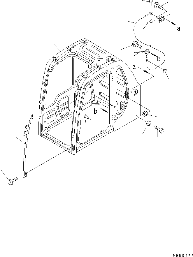 Кабина оператора в сборе 209-54-K2100 KOMATSU