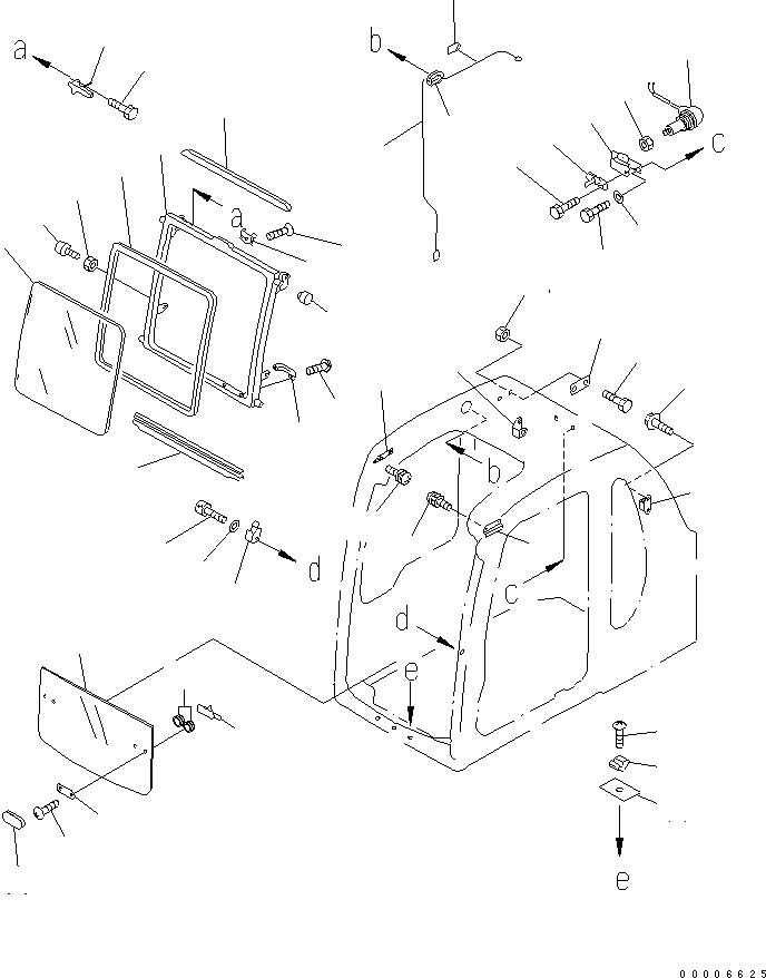 Кабина оператора в сборе (209-54-K2100) KOMATSU