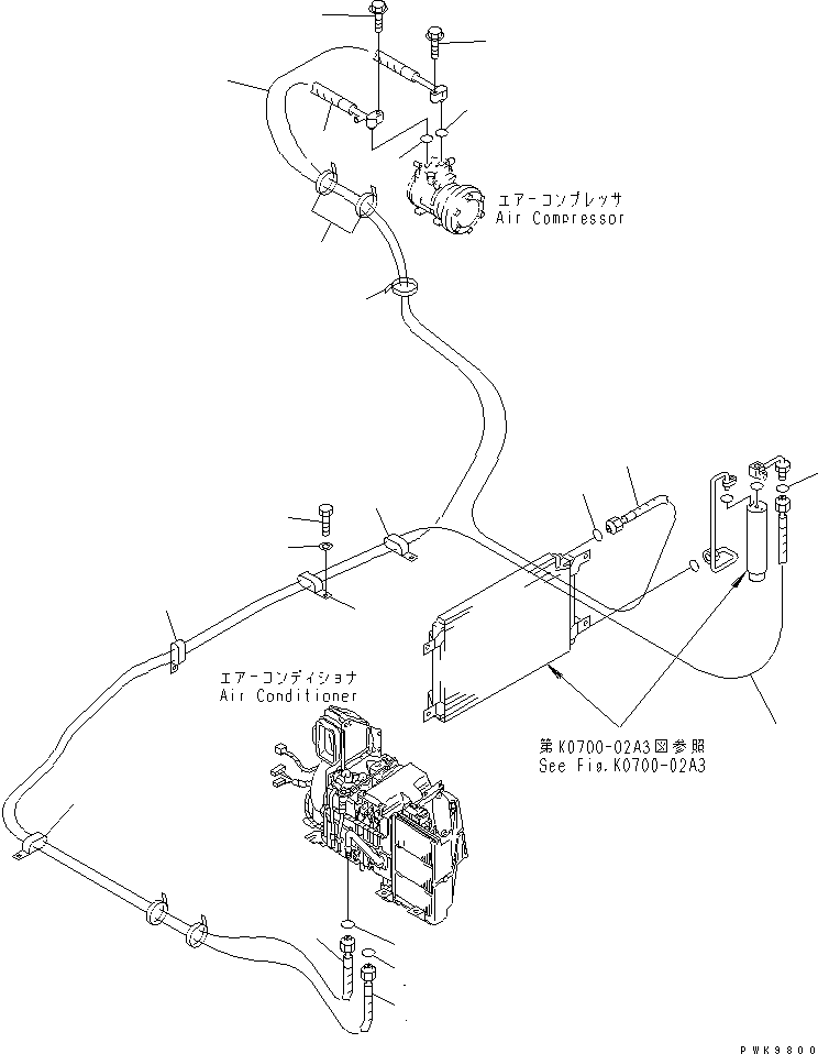 HOSE¤ 2500MM 20E-979-K810 KOMATSU