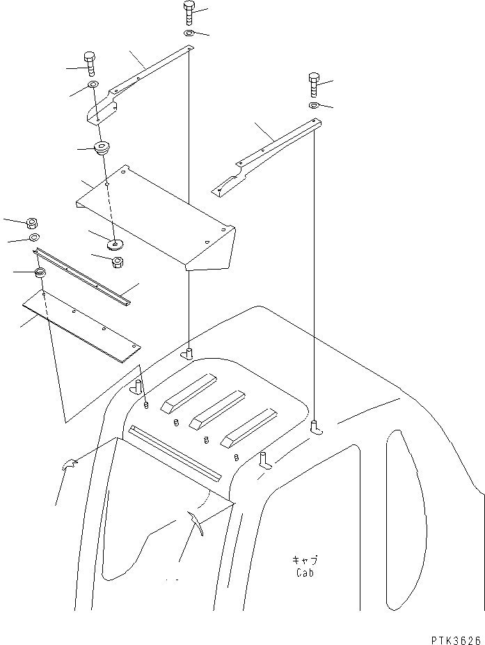 VISOR 20E-54-K2352 KOMATSU