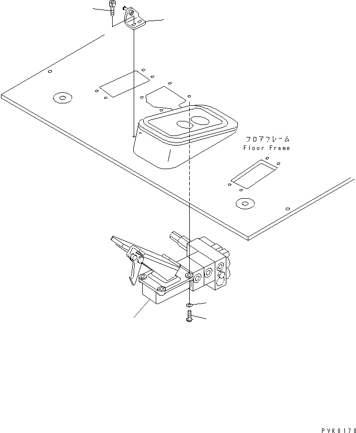 PEDAL ASS'Y 20E-60-K4722 KOMATSU