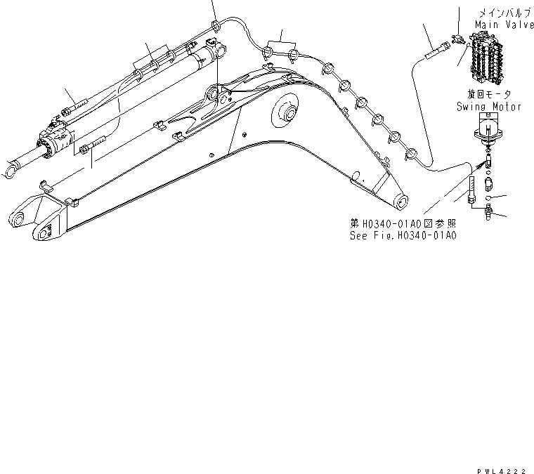 Шланг 07102-20254 KOMATSU