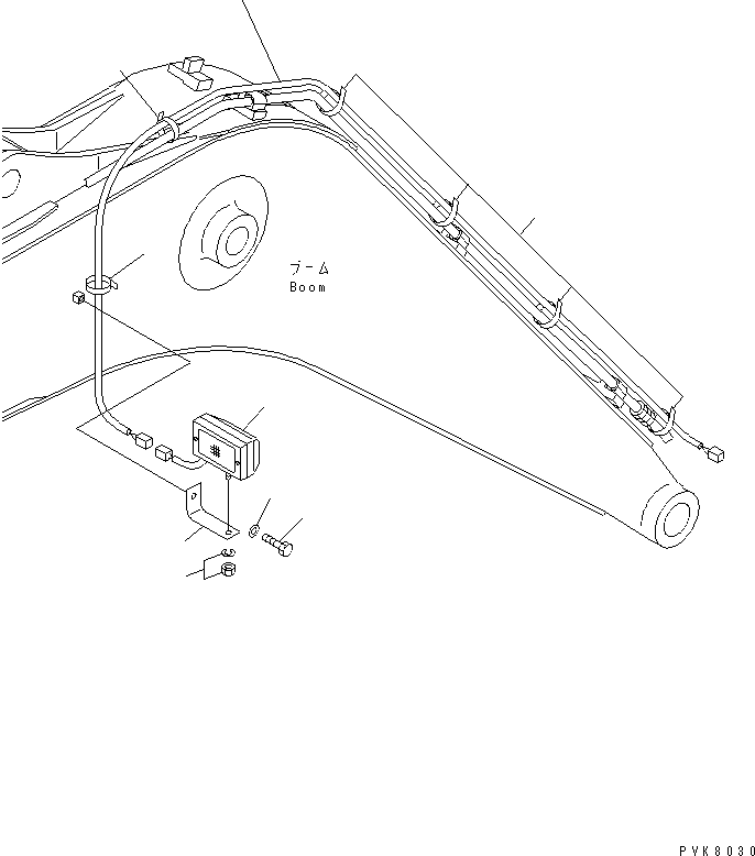 WIRING,(FOR ROTARY ARM) 20E-06-K2010 KOMATSU