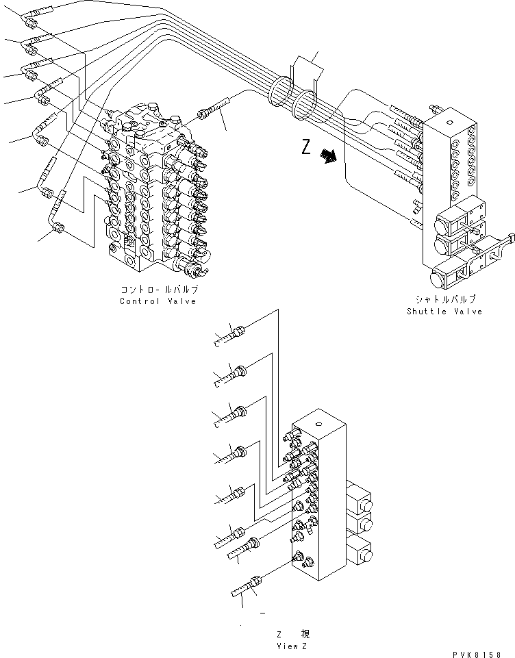 HOSE ASS'Y,R.H. 20E-62-K7611 KOMATSU