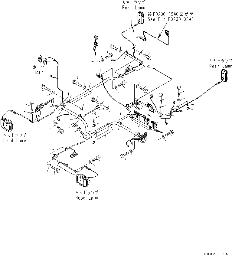 HARNESS,MAIN 20G-06-31132 KOMATSU