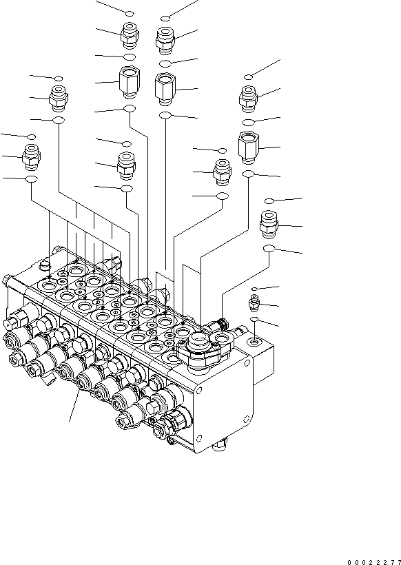 Управляющий клапан (723-58-17100) KOMATSU