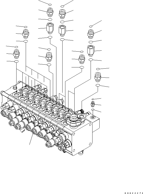 Управляющий клапан (723-59-17100) KOMATSU