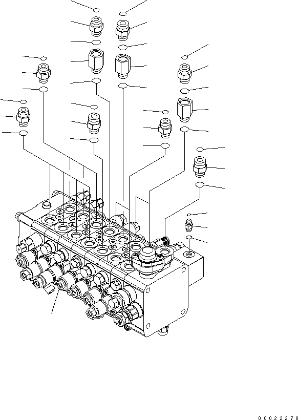 Управляющий клапан (723-57-17200) KOMATSU