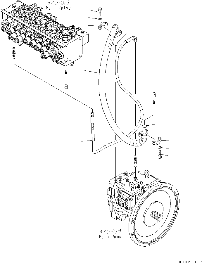 Шланг 02766-00219 KOMATSU