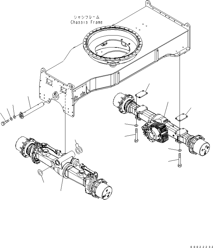 AXLE ASS'Y,REAR 20G-22-31000 KOMATSU