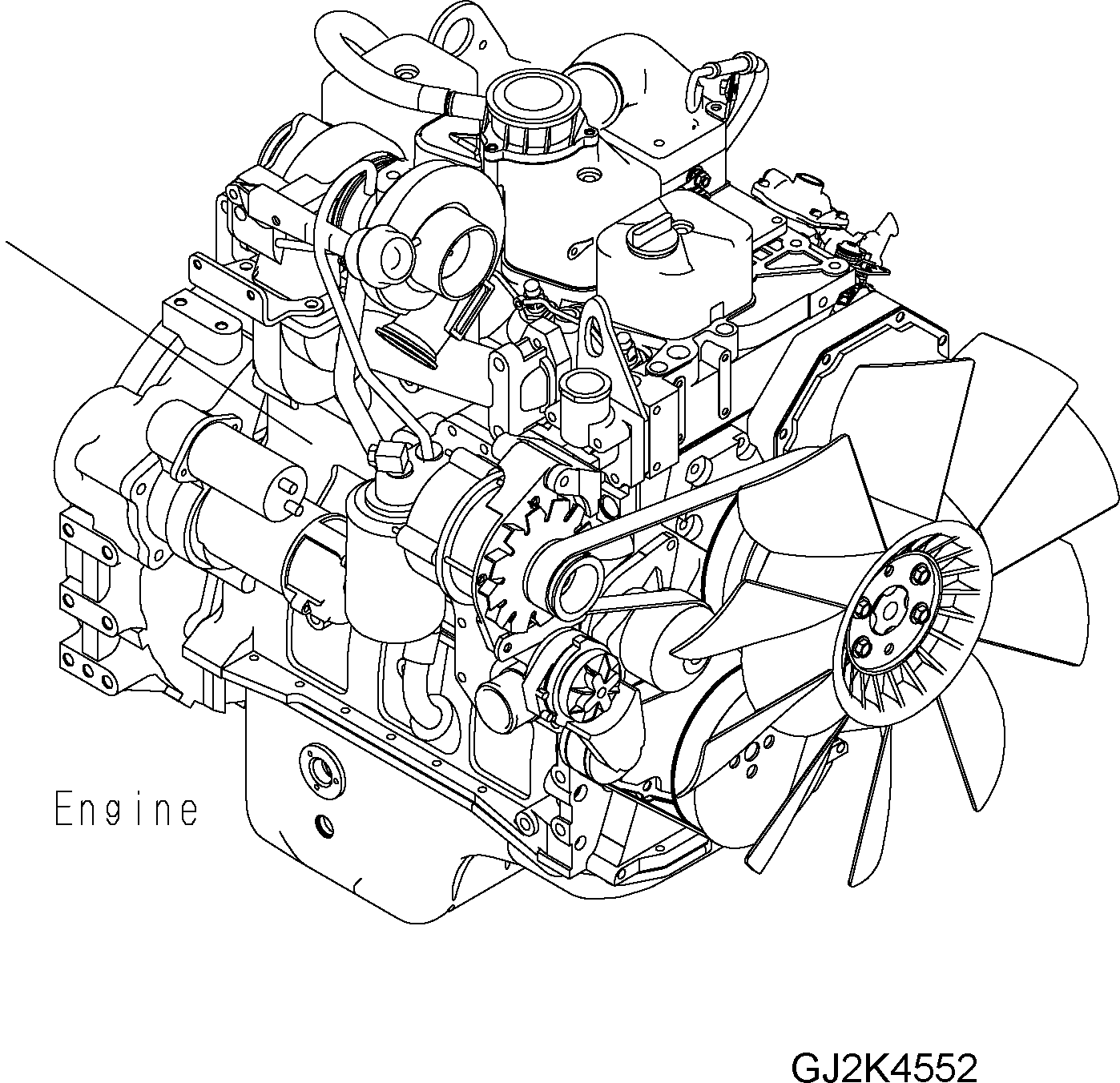 ENGINE, SAA4D102E 20G-01-31100 KOMATSU