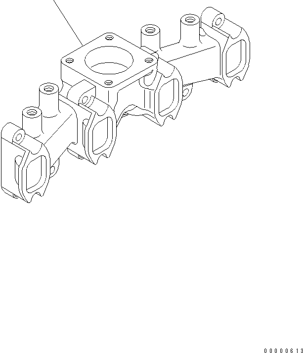 MANIFOLD,EXHAUST 6732-11-5110 KOMATSU