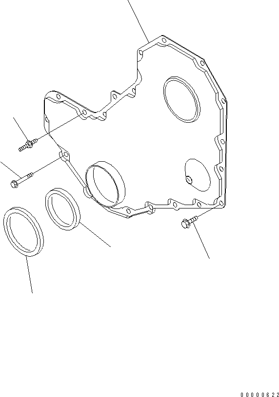 COVER,GEAR 6732-22-3310 KOMATSU