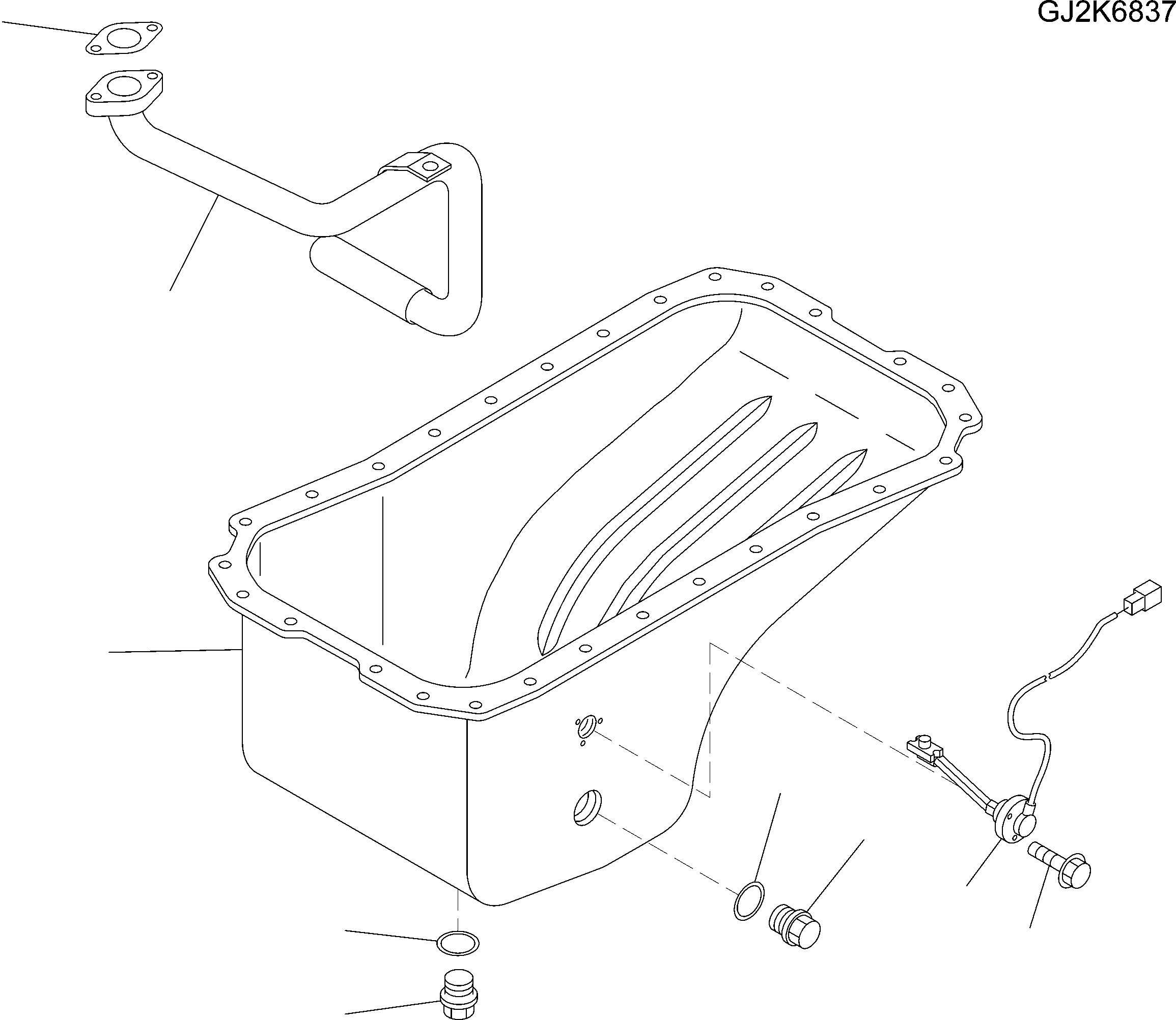 Масляный поддон 6732-21-5110 KOMATSU