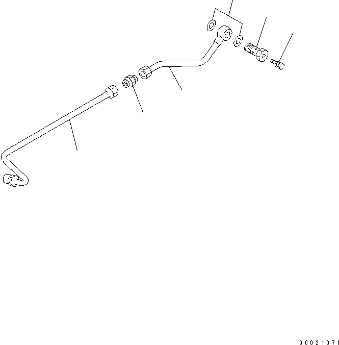 Трубка 6737-72-5450 KOMATSU