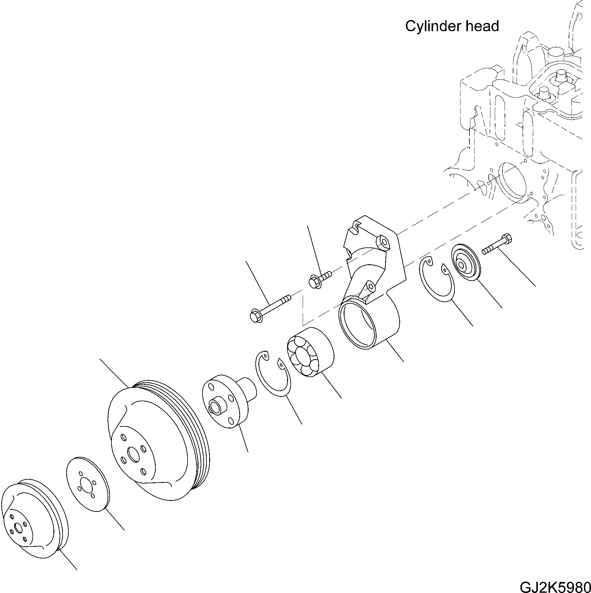SUPPORT ASSEMBLY 6732-61-3380 KOMATSU