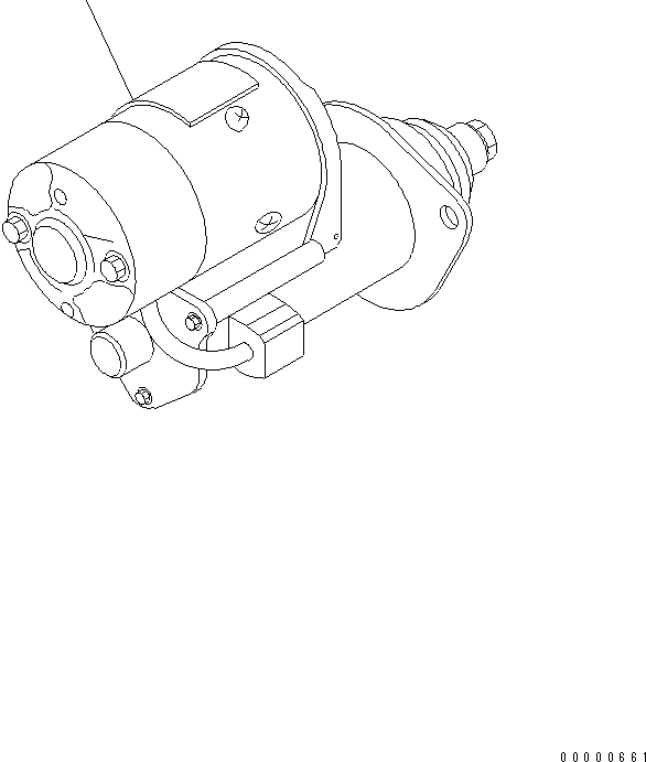 MOTOR, STARTING 6731-82-6510 KOMATSU