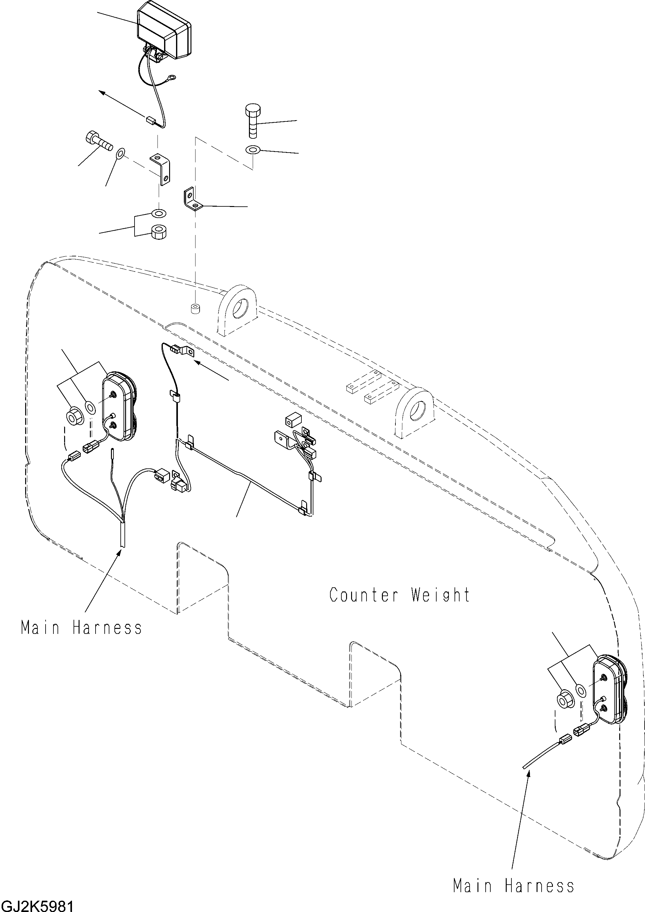 COUNTERWEIGHT HARNESS 20G-06-31232 KOMATSU