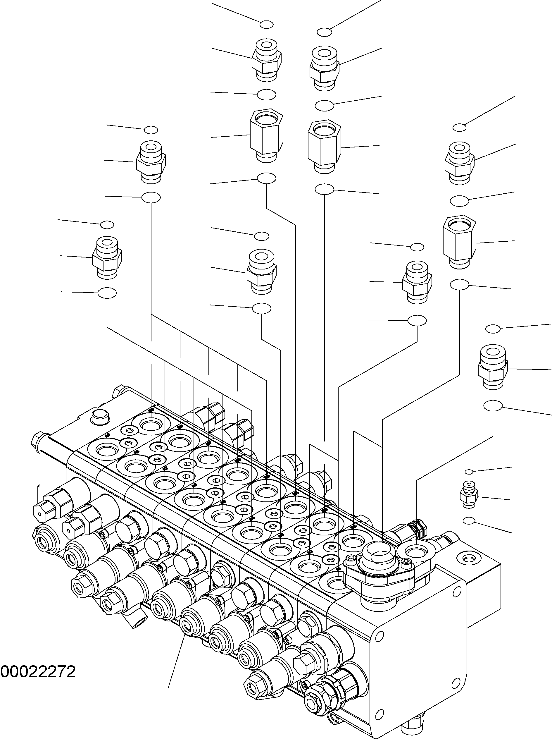 Управляющий клапан (723-59-17101) KOMATSU