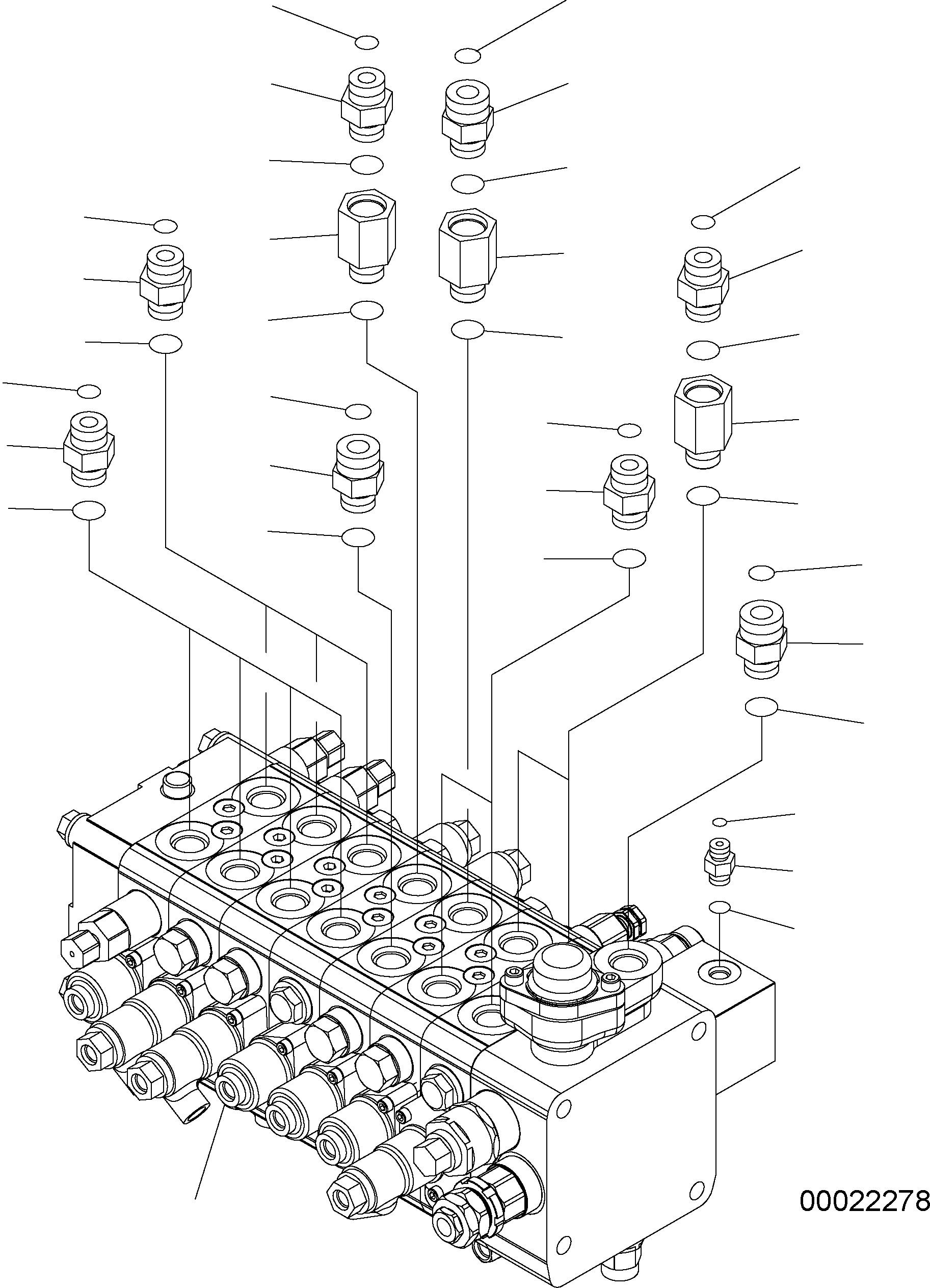 Управляющий клапан (723-57-17201) KOMATSU