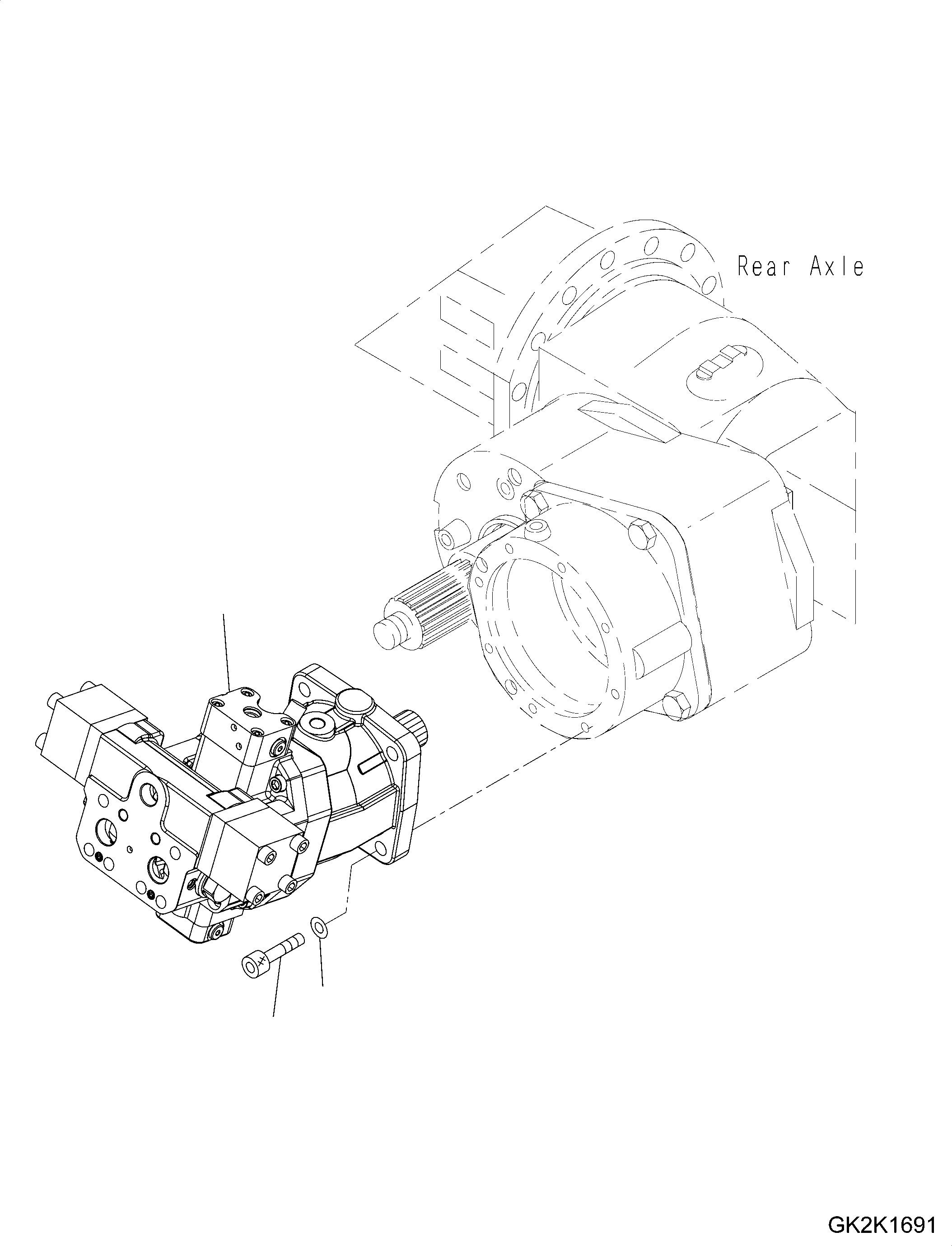 TRAVEL MOTOR (20G-60-31101) KOMATSU
