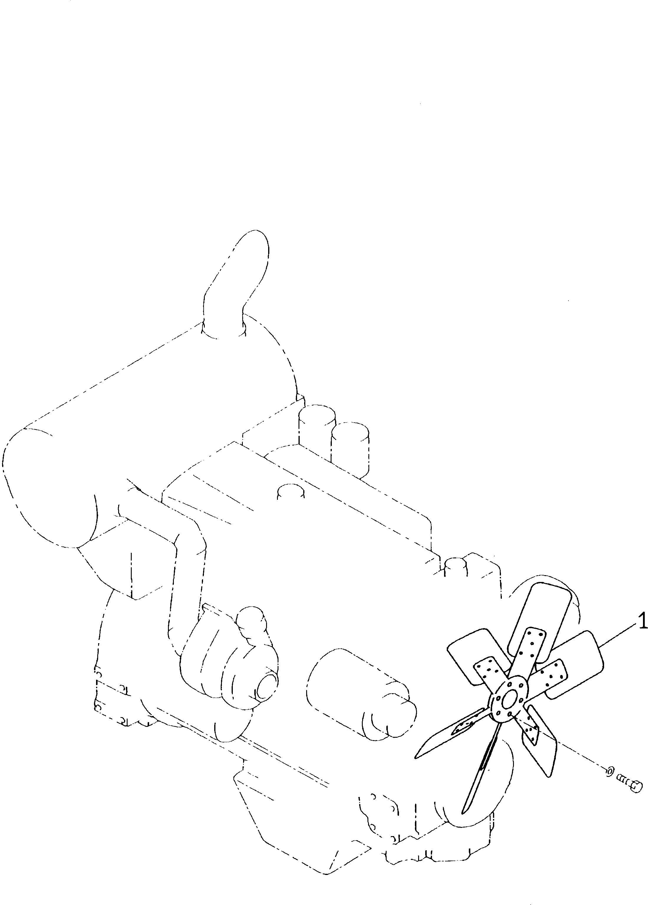 Вентилятор 21P-01-21310 KOMATSU