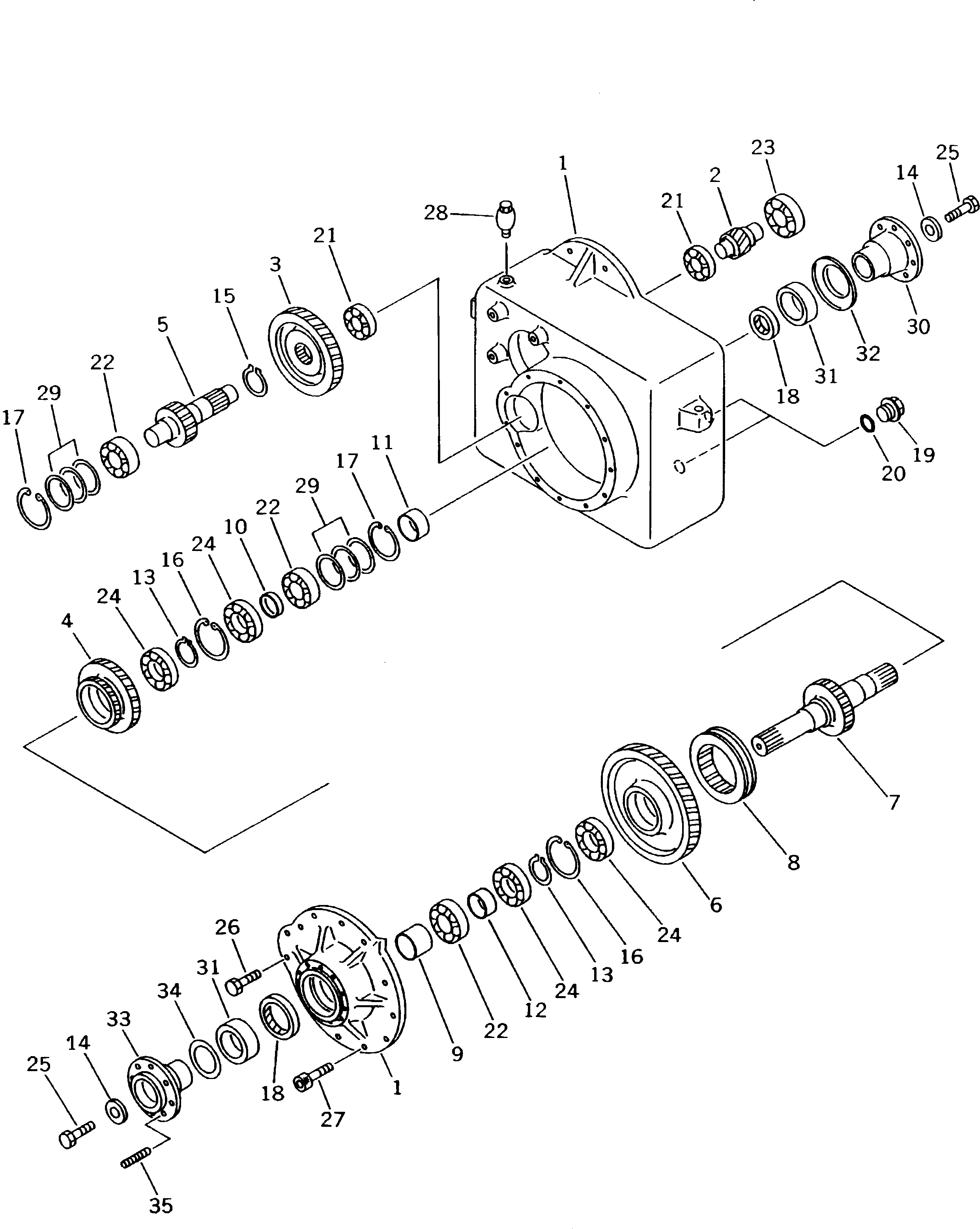 Роликоподшипник 20G-14-K1850 KOMATSU