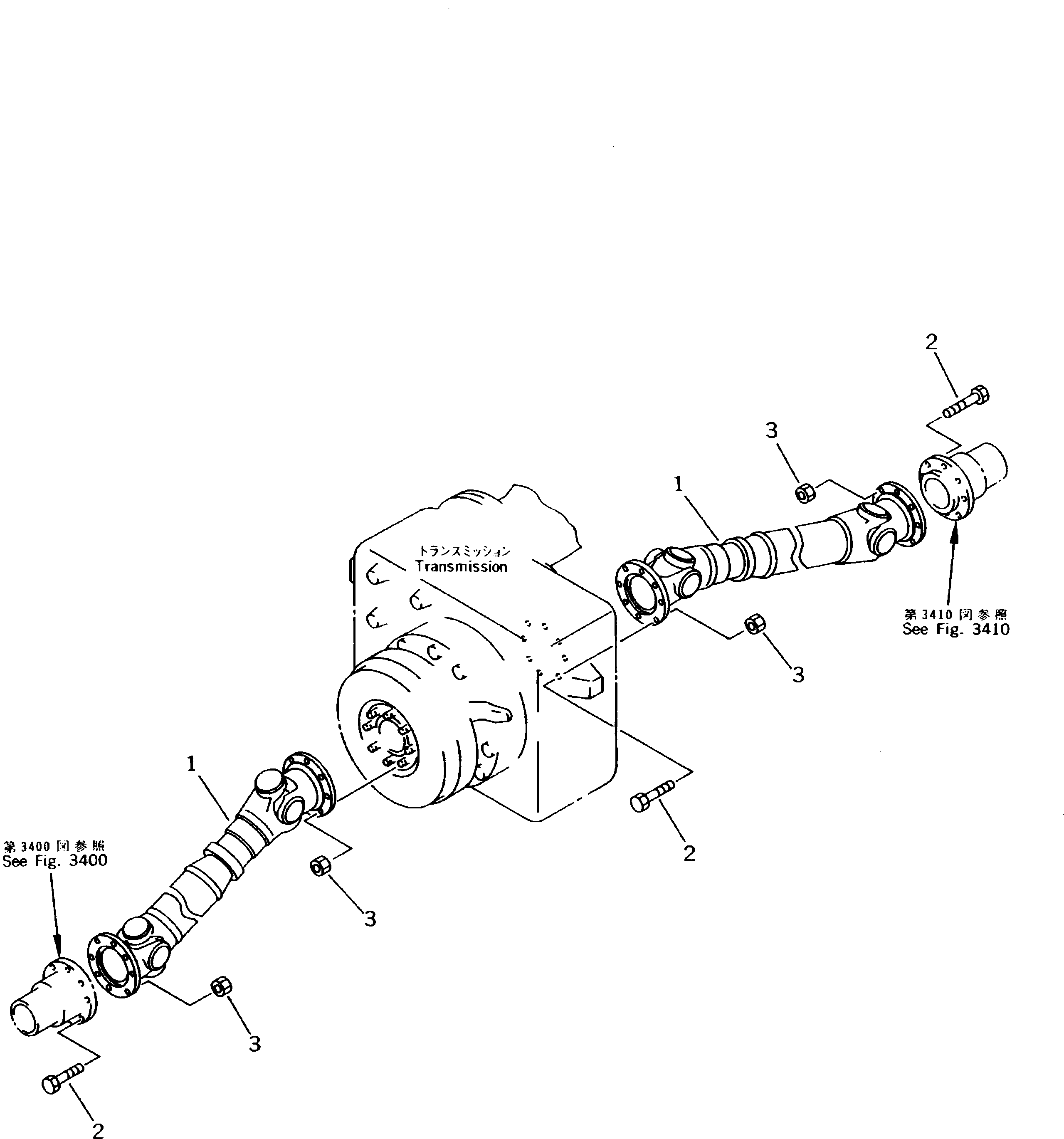 SHAFT ASS'Y,PROPELLER 20G-20-K1110 KOMATSU