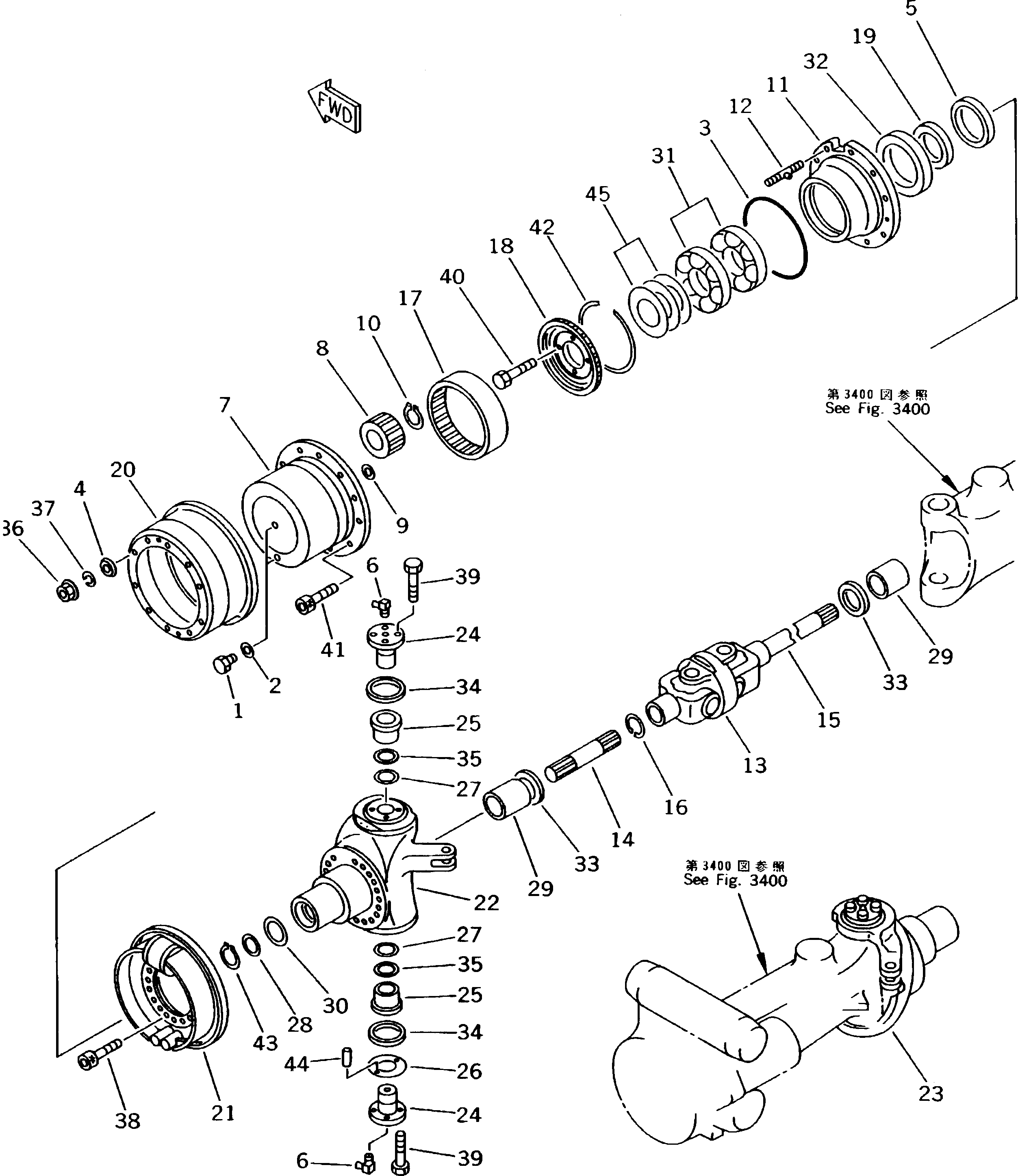 HUB ASS'Y 20G-22-K1380 KOMATSU