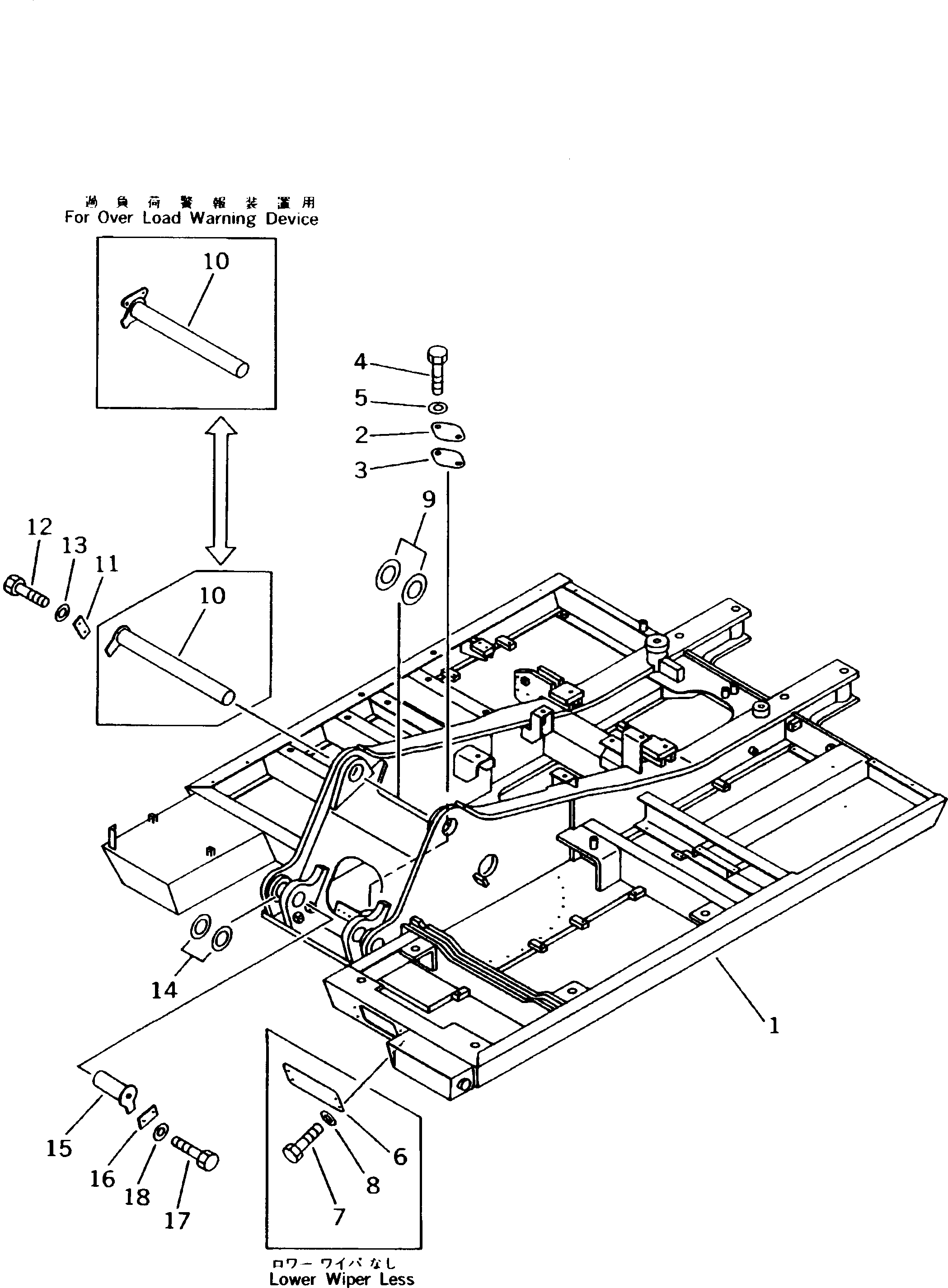 FRAME,REVOLVING 20G-46-K1502 KOMATSU