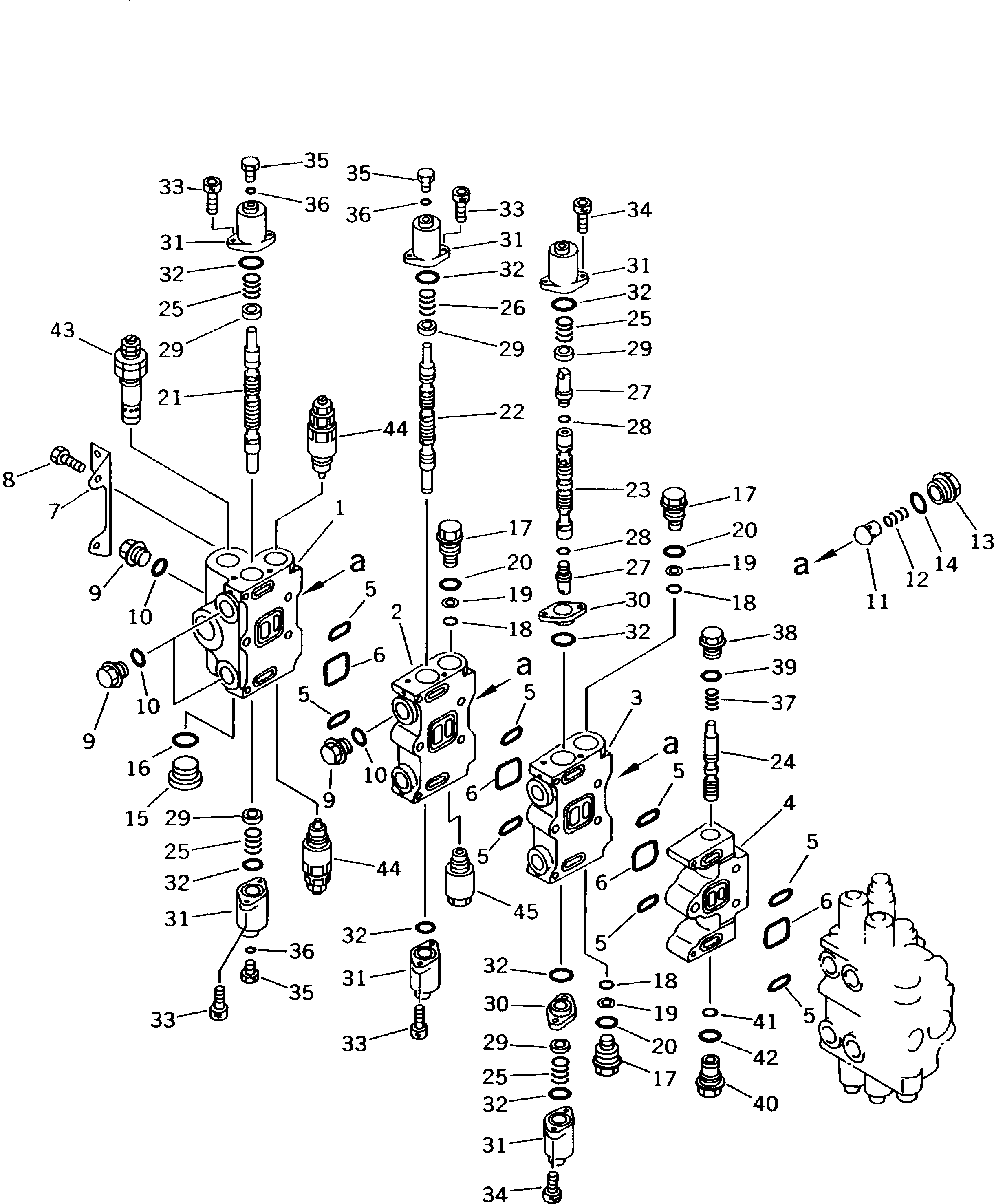 VALVE ASS'Y,L.H. 709-86-11401 KOMATSU