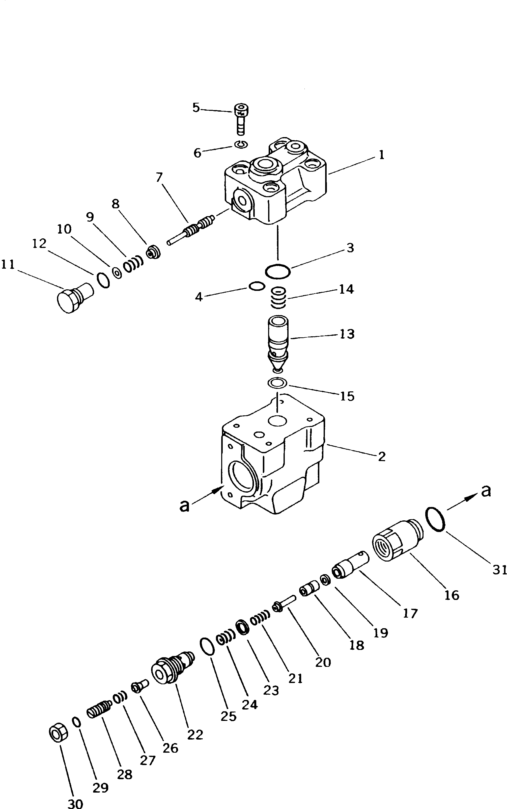 Клапан в сборе 702-21-04430 KOMATSU