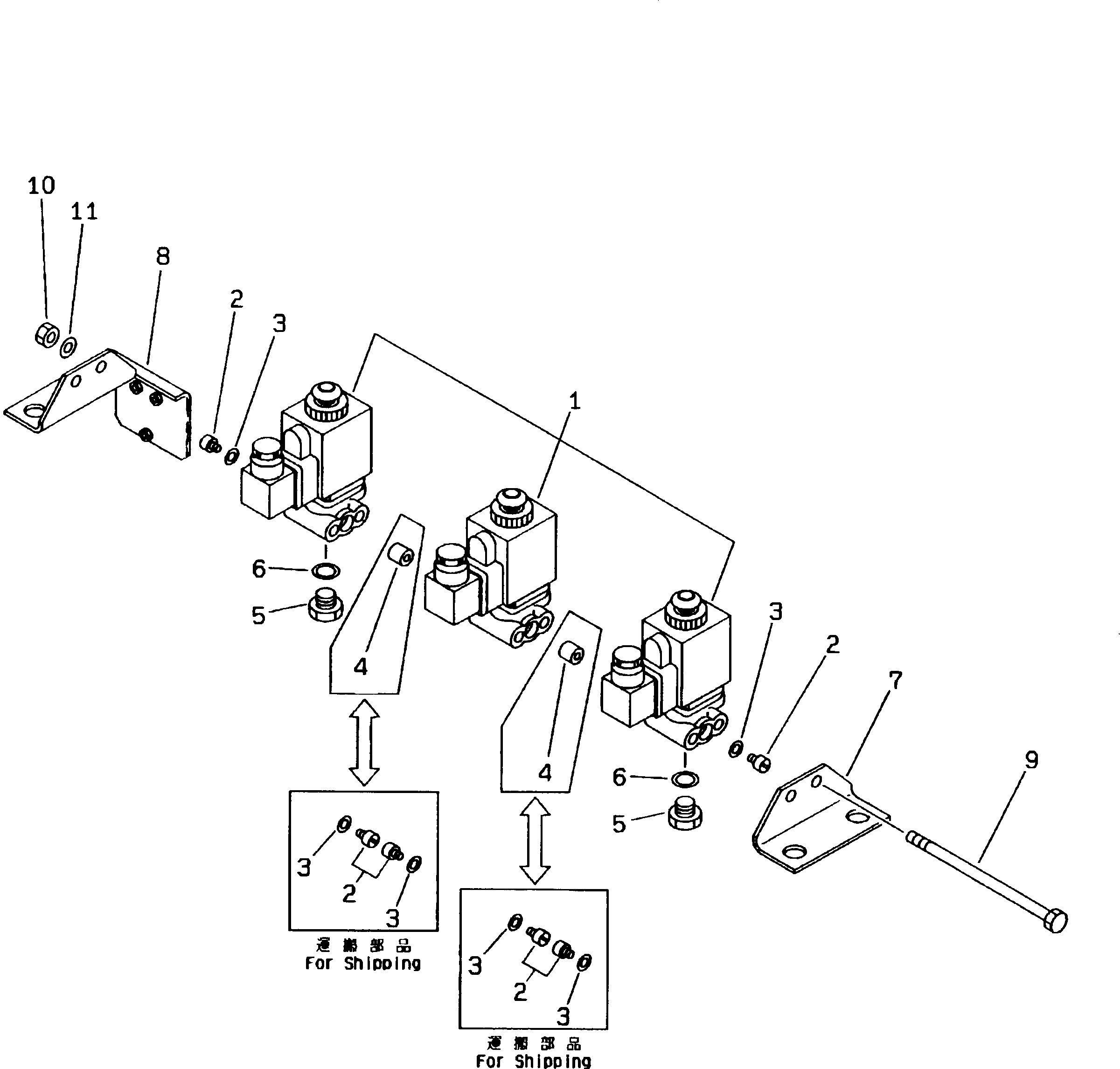 VALVE ASS'Y,SOLENOID 20G-68-K1301 KOMATSU