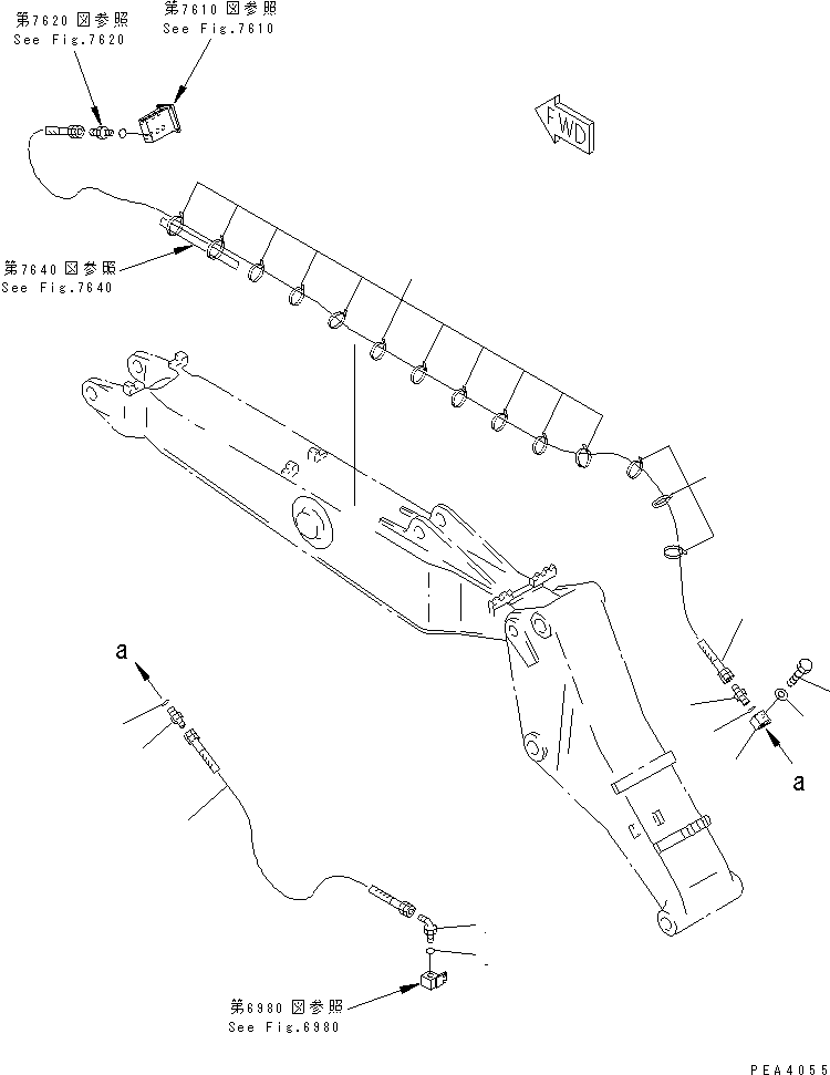 Шланг 07102-20365 KOMATSU