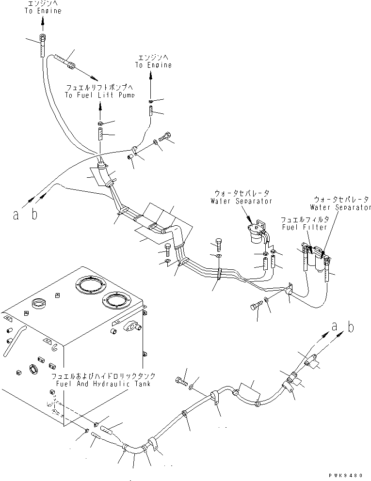 Шланг 07288-11029 KOMATSU