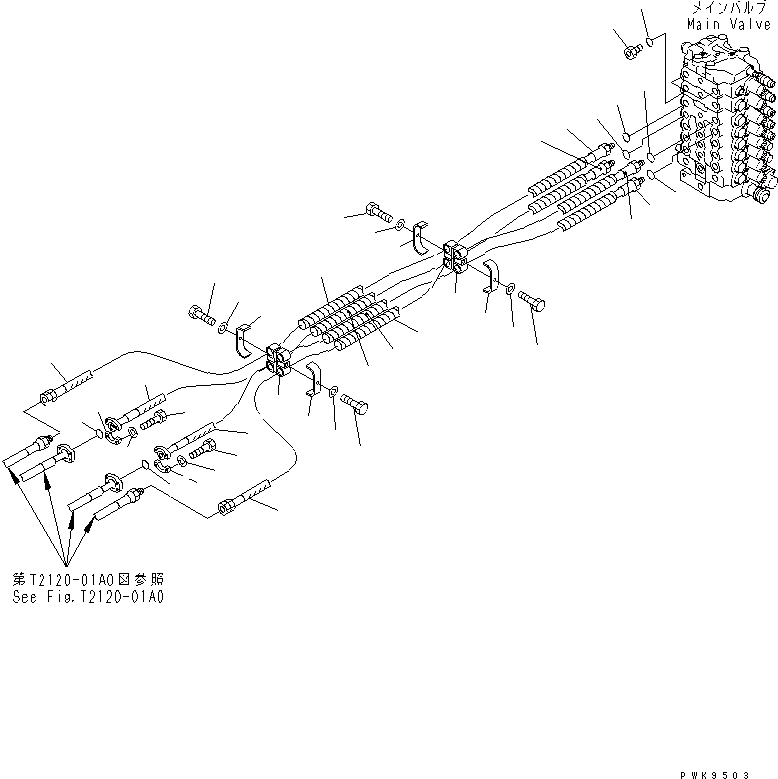Шланг 20G-62-K6210 KOMATSU