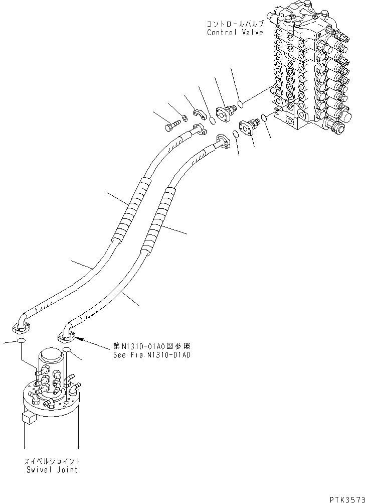 Шланг 20G-62-K6192 KOMATSU