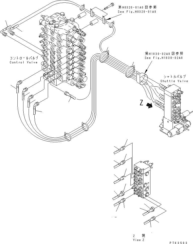 Шланг 20E-62-K4870 KOMATSU