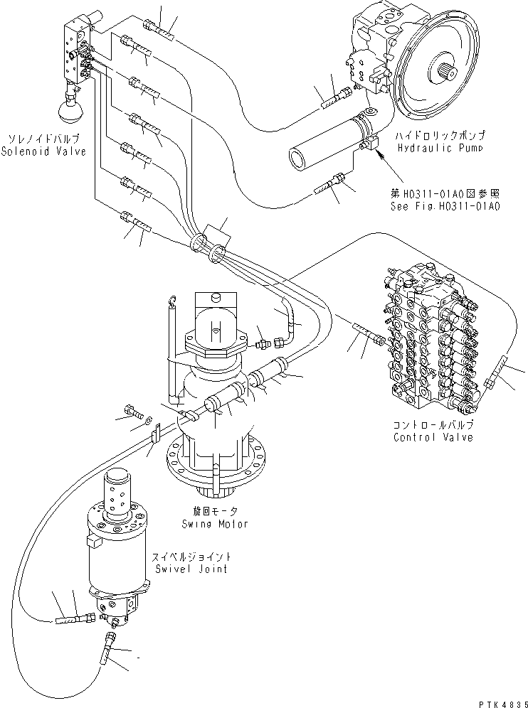 Шланг в сборе 20G-62-K6661 KOMATSU