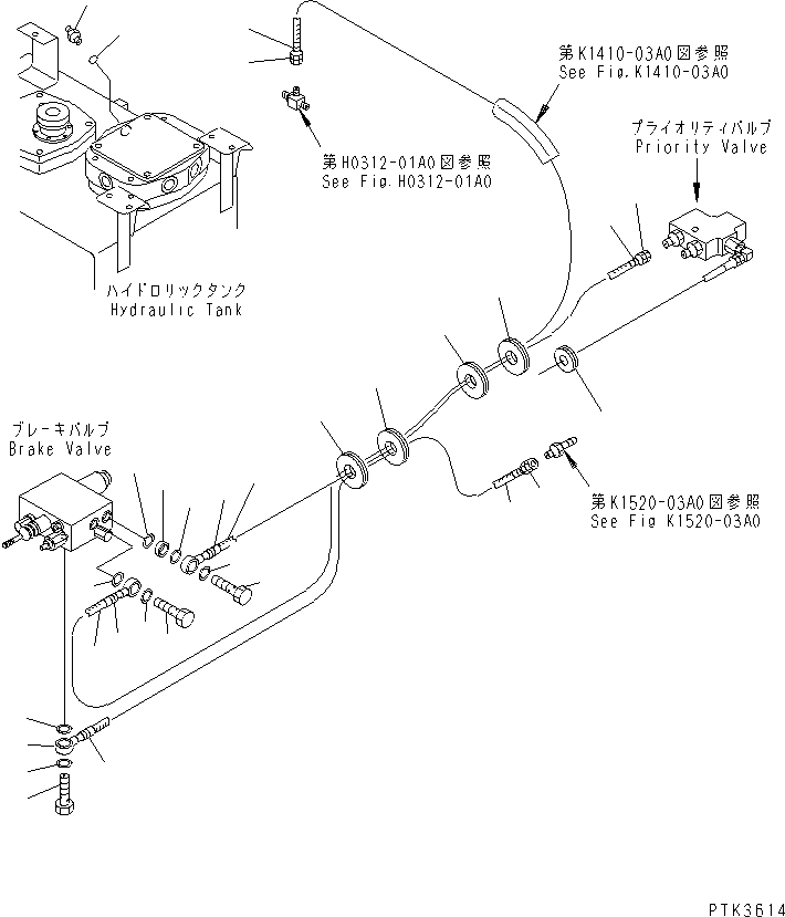 Шланг 20G-62-K7463 KOMATSU