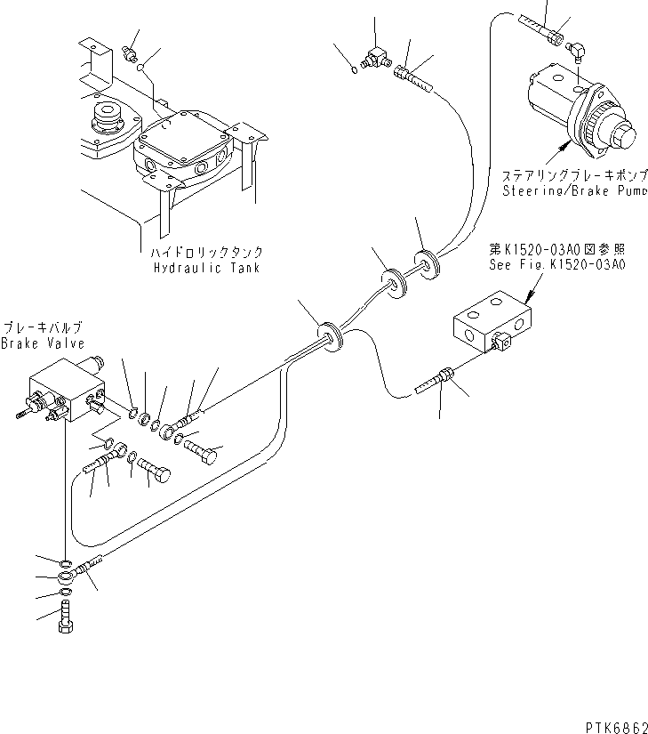 Шланг 20G-62-K7462 KOMATSU